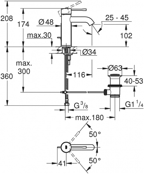  Grohe Essence New 23589DA1  
