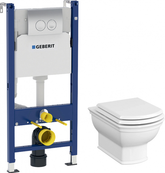    VitrA Valarte 7805B003-0075 + -   +  Geberit Duofix Delta 458.124.21.1 3  1   , 