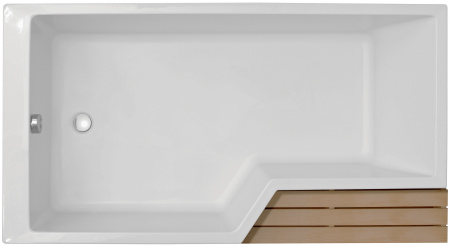 Акриловая ванна Jacob Delafon Bain-Douche Neo 150x90 L + слив-перелив Акриловая ванна Jacob Delafon Bain-Douche Neo 150x90 L + слив-перелив