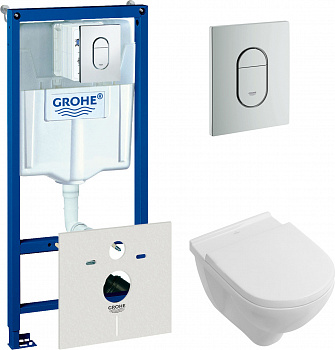 ��������  ������� ����������� ��� �������� Grohe Rapid SL 38929000 4 � 1 � ������� ����� + ������ ��������� Villeroy & Boch O.Novo 5660 H101 alpin
