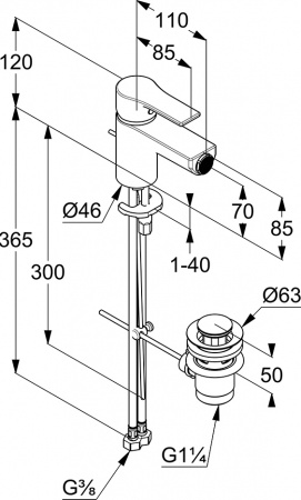  Kludi Zenta SL 485300565  