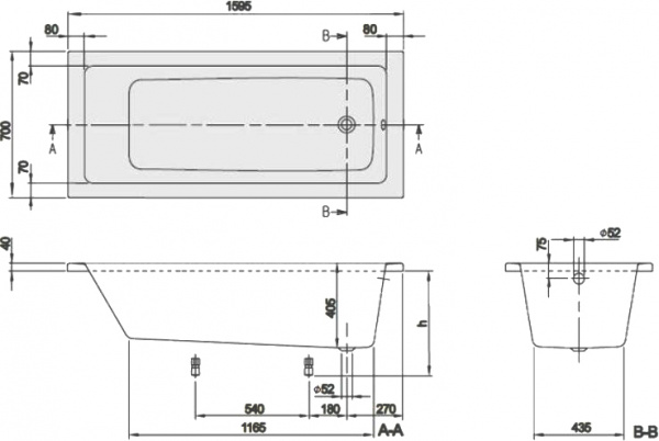   Villeroy & Boch Targa Plus Solo UBA167NES2V01+U99740000 16070,  