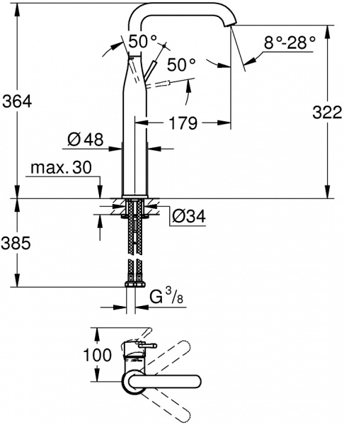  Grohe Essence New 32901EN1  