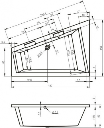   Riho Doppio 180x130 R
