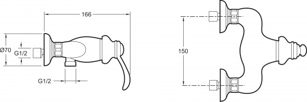  Jacob Delafon Fairfax E71095-CP  