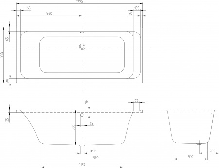   Villeroy & Boch Omnia Architectura UBA180ARA2V-01 180x80  