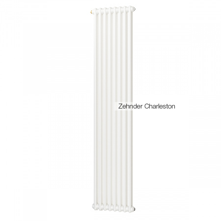 Радиатор стальной вертикальный Zehnder Charleston Completto 2180/06 V001 RAL 9016 2-х трубчатый, подключение нижнее 1/2 Радиатор стальной вертикальный Zehnder Charleston Completto 2180/06 V001 RAL 9016 2-х трубчатый, подключение нижнее 1/2