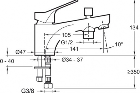  Jacob Delafon Brive E75769-CP   