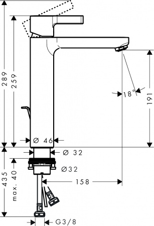  Hansgrohe Metris S 31021000  