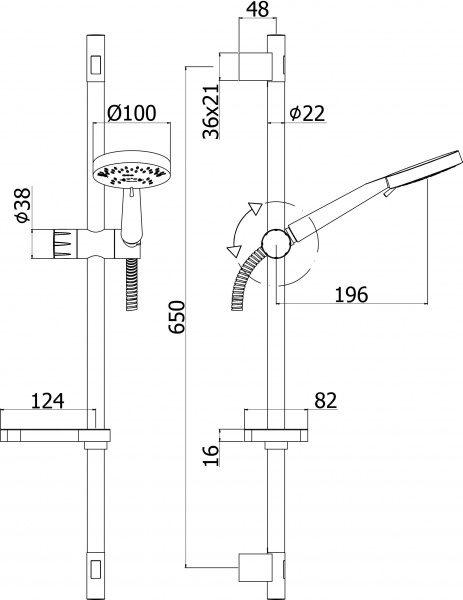   Paffoni Luna ZSAL206CR