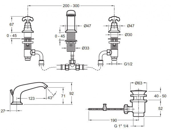  Jacob Delafon Cleo1889 E24306-CP  