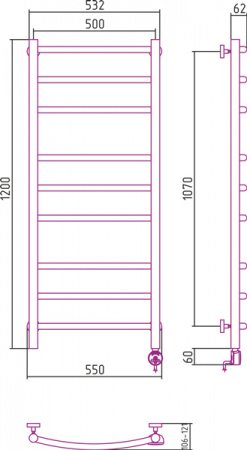 ������������� ����������������� ������� ������ 1200�500 ��� ����� ���. 00-0500-1250