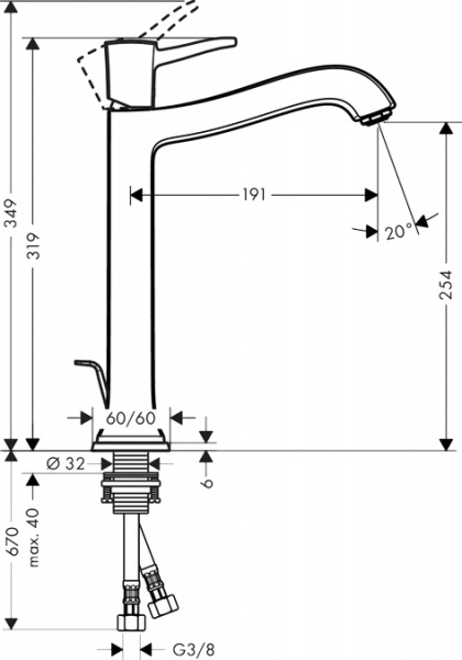  Hansgrohe Metropol Classic 31303000  