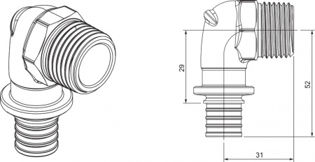  Rehau Rautitan 25-R3/4 RX+  