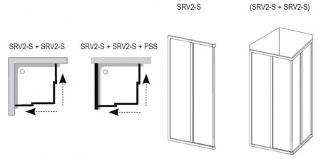     Ravak Supernova SRV2-90 S R Pearl
