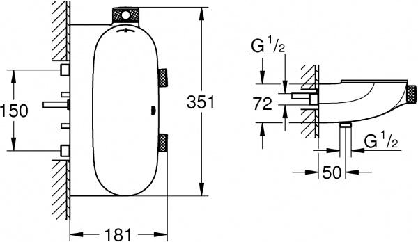  Grohe Rainshower SmartControl 34714000