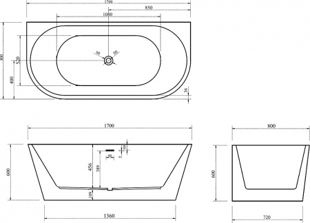   Abber AB9216-1.7DB 170x80