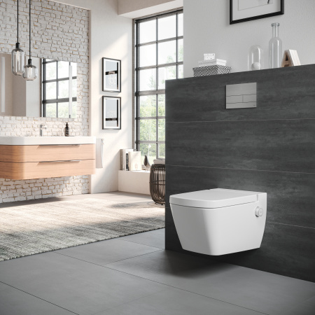 Унитаз подвесной TECE One 9700200 безободковый с биде Унитаз подвесной TECE One 9700200 безободковый с биде