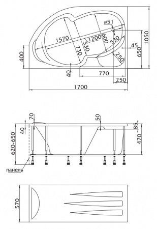 ��������� ����� 1MarKa Diana 170x105 R, � ��������