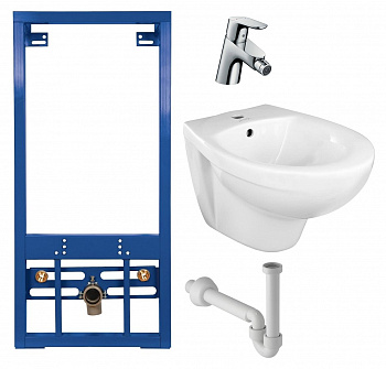     Jacob Delafon Patio E4189 +     Cersanit Link P-IN-BI-LINK +  Hansgrohe Focus E2 31920000 