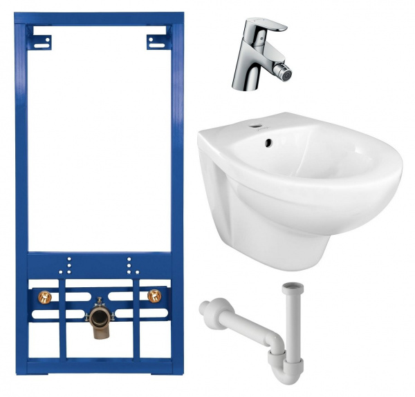     Jacob Delafon Patio E4189 +     Cersanit Link P-IN-BI-LINK +  Hansgrohe Focus E2 31920000 