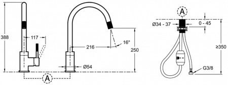  Jacob Delafon Edgar E23309-CP   