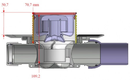 Трап для душа Viega с сухим затвором.  583217 DN 50 Viega Advantix для душа горизонтальный. Трап для душа Viega с сухим затвором.  583217 DN 50 Viega Advantix для душа горизонтальный.