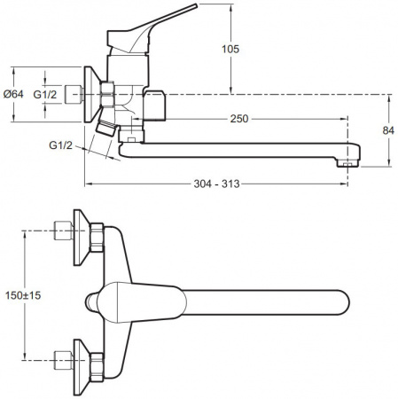  Jacob Delafon Brive E78117-CP 