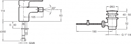  Jacob Delafon July E16028-4-CP  