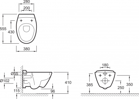 ������ ��������� Jacob Delafon Presquile E4440