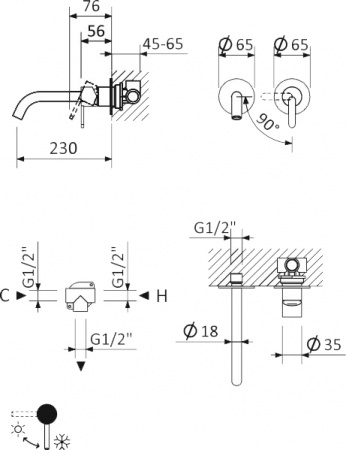  Cezares Leaf BLI2-01-W0   ,  