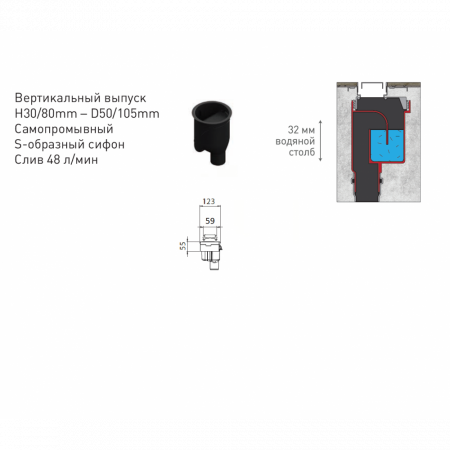 Душевой лоток Berges  C1 Brise 500 нержавеющая сталь , решетка матовый хром 090030 Душевой лоток Berges  C1 Brise 500 нержавеющая сталь , решетка матовый хром 090030