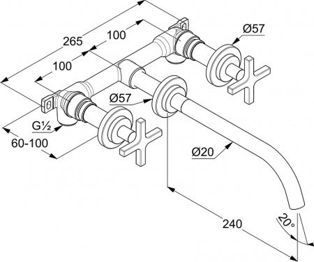  Kludi Nova Fonte Classic 201460520   ,  