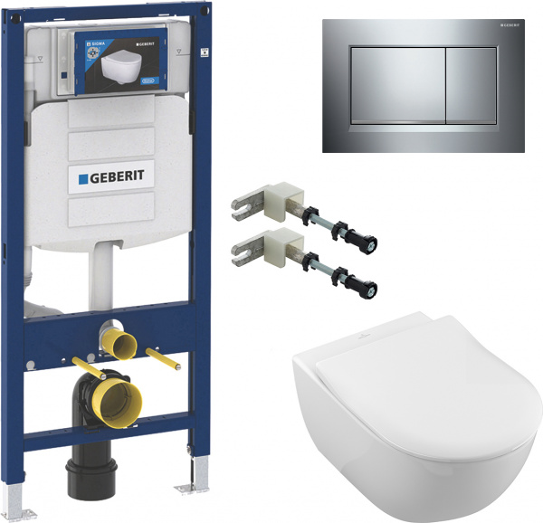     Villeroy & Boch Subway 2.0 5614R201 alpin +     Geberit Duofix 111.815.00.1   +     Geberit Duofix UP 320 111.300.00.5 +  