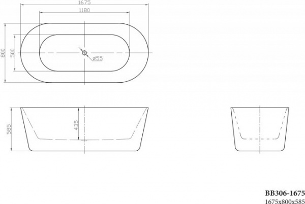   BelBagno BB306-1675 170x80