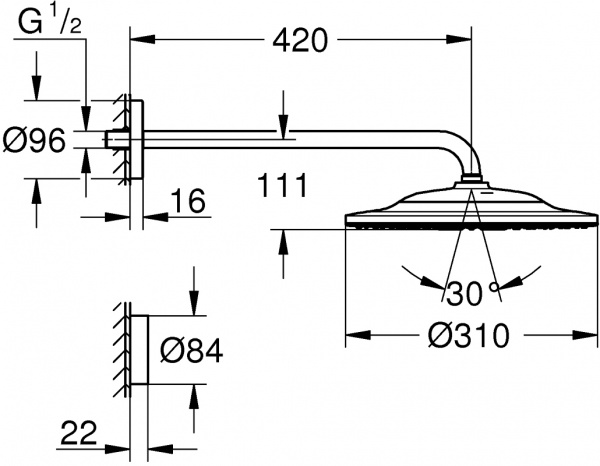   Grohe Rainshower 310 SmartConnect 26640000    