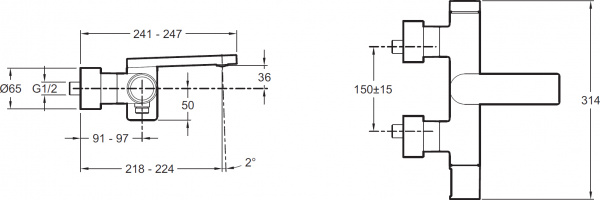  Jacob Delafon Composed E73095-CP    