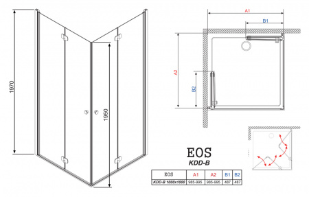   Radaway EOS KDD-B 100x100 100 