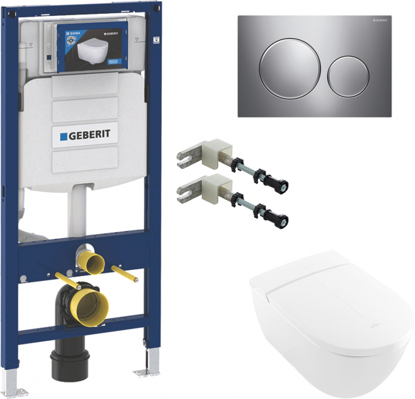     Villeroy & Boch Viclean V0E100R1  ,    +     Geberit Duofix 111.815.00.1   +     Geberit Duofix UP 320 111.300.00.5 +  