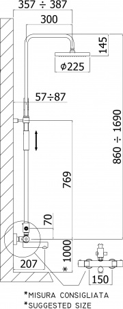 ������� ������ Paffoni Birillo ZCOL721LIQCR