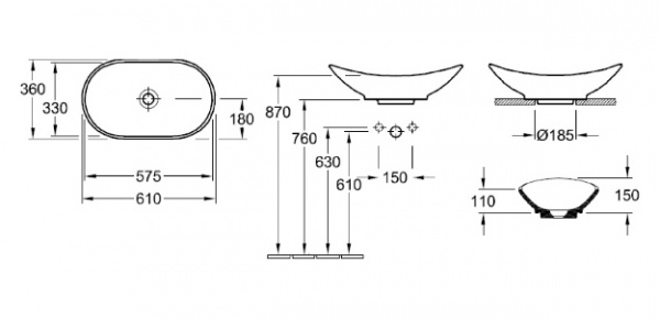  Villeroy & Boch My Nature 4110 60 R1 alpin