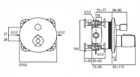  Ideal Standard Ceratherm 100 New easy box A4888AA    