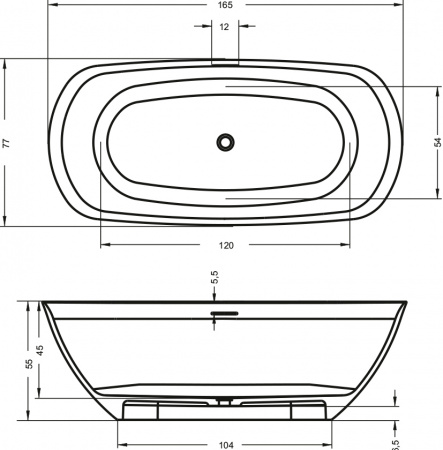     Riho Oval BS6700500000000