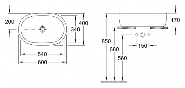  Villeroy & Boch Architectura 4126 6001 alpin
