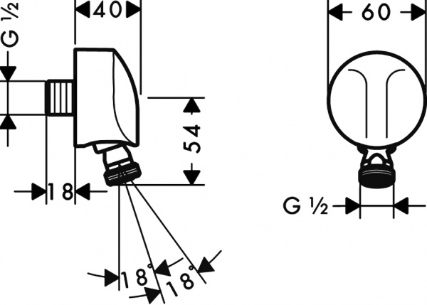   Hansgrohe Fixfit E 27505000