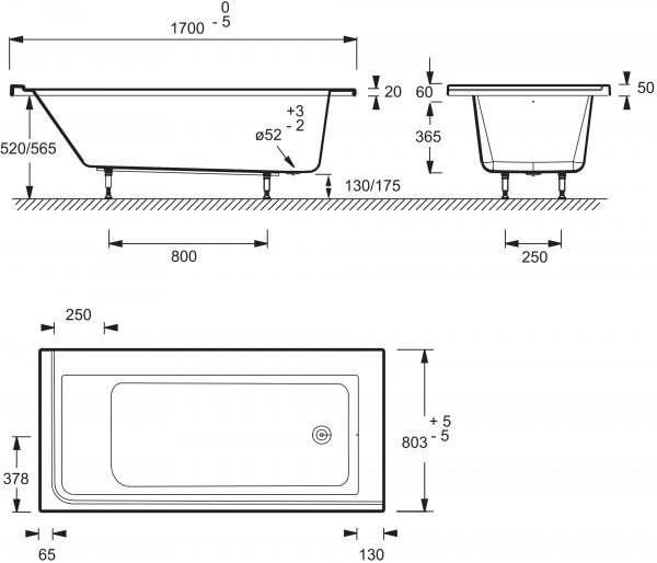   Jacob Delafon Formilia 170x80 R