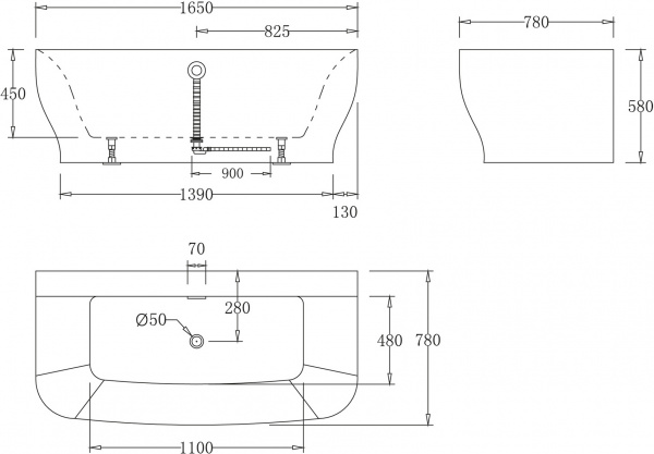   BelBagno BB74-1650 165x70