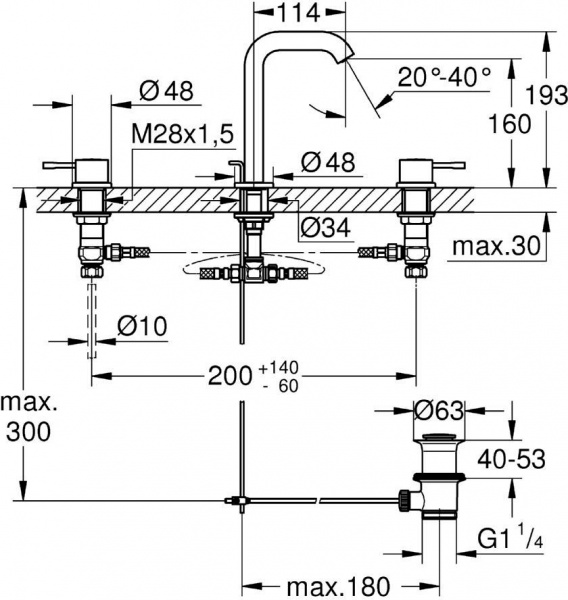  Grohe Essence New 20296001  