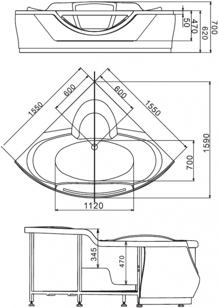   Gemy G9025 II C 155x155
