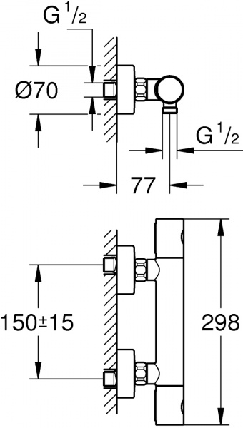  Grohe Grohtherm 800 Cosmopolitan 34765000  